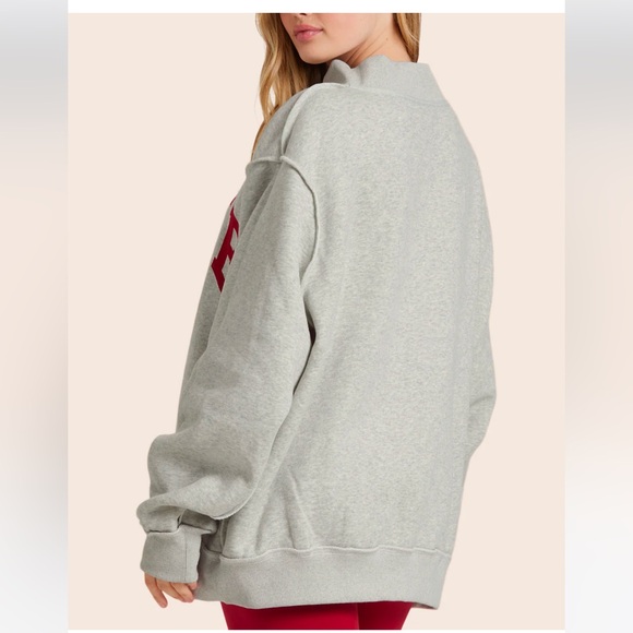 SET X PARKE REVERSIBLE VARSITY MOCKNECK - LOVE - Picture 4 of 8